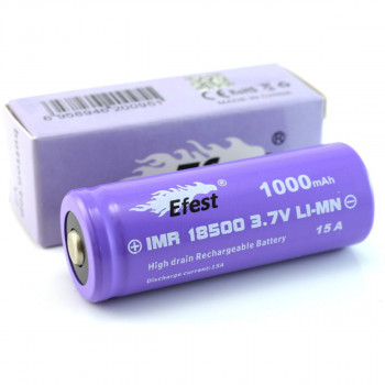 Efest IMR 18500 1000mAh purple