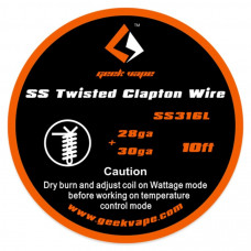 GV twisted Clapton SS316L 2x28GA+30GA GV twisted Clapton SS316L 2x28GA+30GA