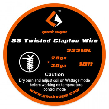GV twisted Clapton SS316L 2x28GA+30GA