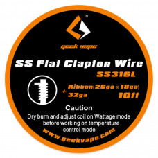 GV flat Clapton SS 26GAx18GA+32GA GV flat Clapton SS 26GAx18GA+32GA
